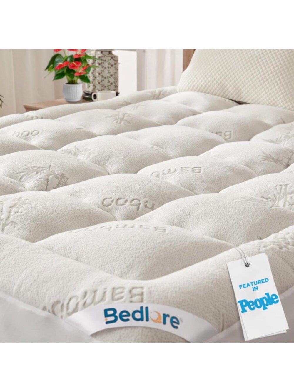 Thick Soft King Mattress Topper - Plush Pillow Top for Ultimate Comfort